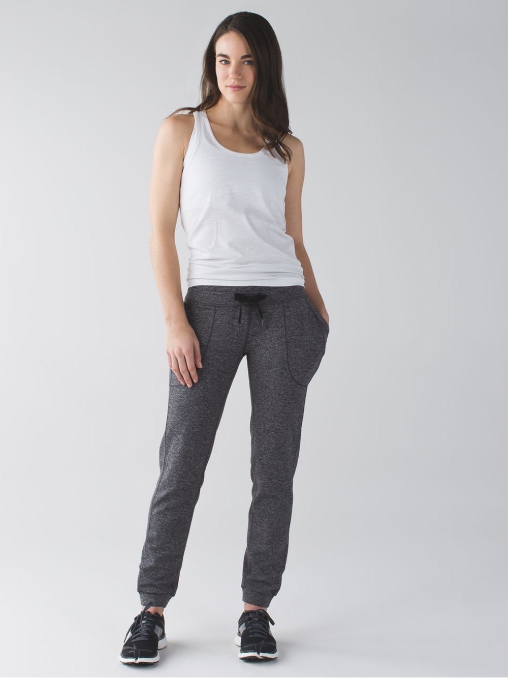 Lululemon Base Runner Pant III
Hyper Stripe Heathered Battleship Heathered Black